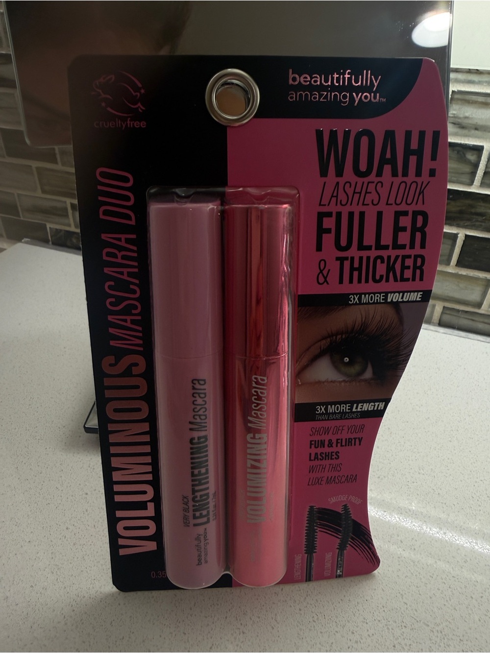 Voluminous Mascara Duo — Pink & Rose Pink